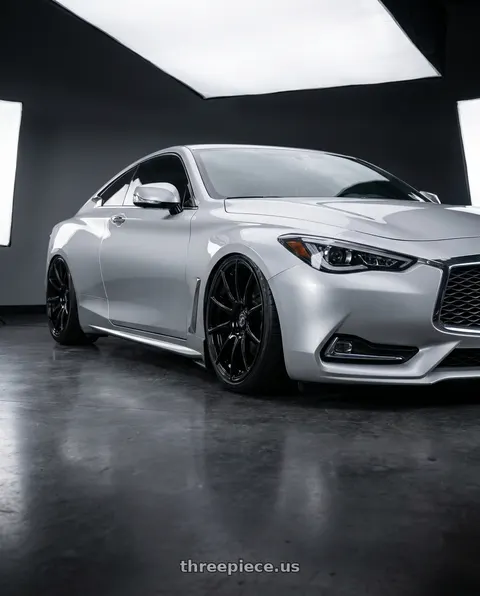 2020 INFINITI Q60 with Forgestar CF10 5x114.3 20x9.5 +29 Gloss Black wheels