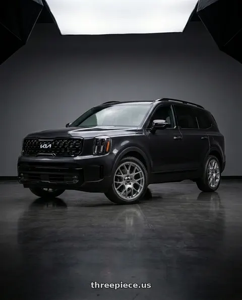 2025 Kia Telluride SX Prestige with BBS CH-R 5x114.3 20x8.5 +38 Brilliant Silver Polished Rim Protector wheels