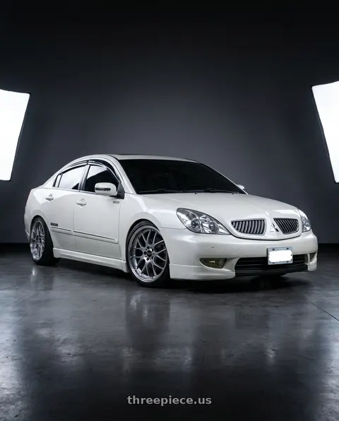 2007 Mitsubishi Galant DE with BBS RS-GT 5x114.3 19x10.0+40 Diamond Silver wheels