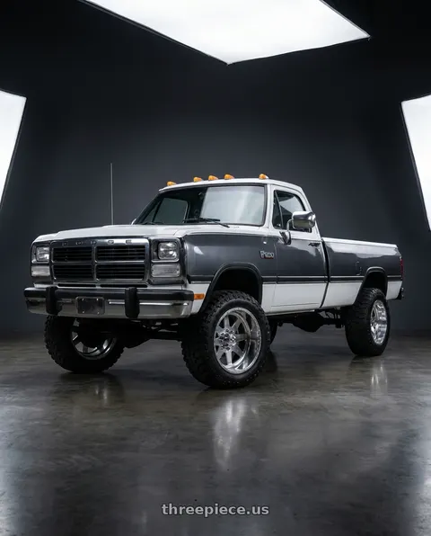 1992 Dodge W250 with American Force 11 Independence SS 5X127 20X12 -40 POLISHED wheels