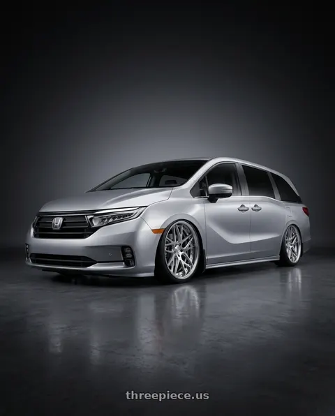 2024 Honda Odyssey with Work Gnosis Cvx 5x120 20x8+45 H Disk Composite Buffed And Brushed wheels