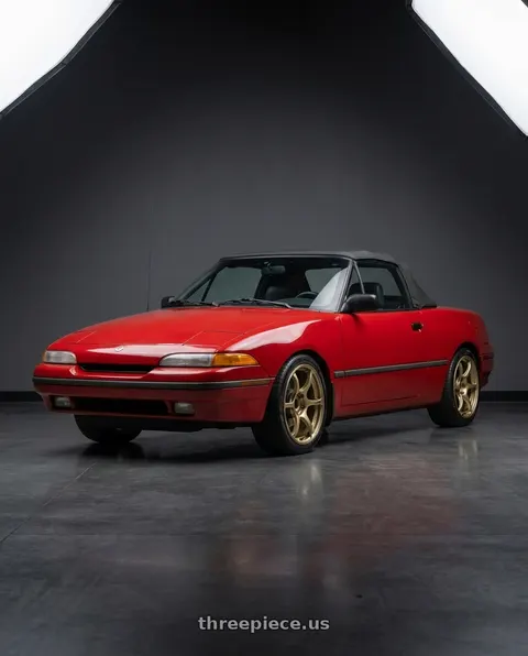 1991 Mercury Capri with Advan RGIII 4x100 18x7.0+42 Gold wheels