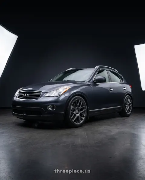 2010 INFINITI EX35 with RTX Envy 5x114.3 18x8 +38 Matte Gunmetal wheels