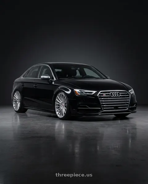 2016 Audi S3 with VOSSEN S17-04 5X112 20x10 +25 BRUSHED LIGHT SMOKE wheels