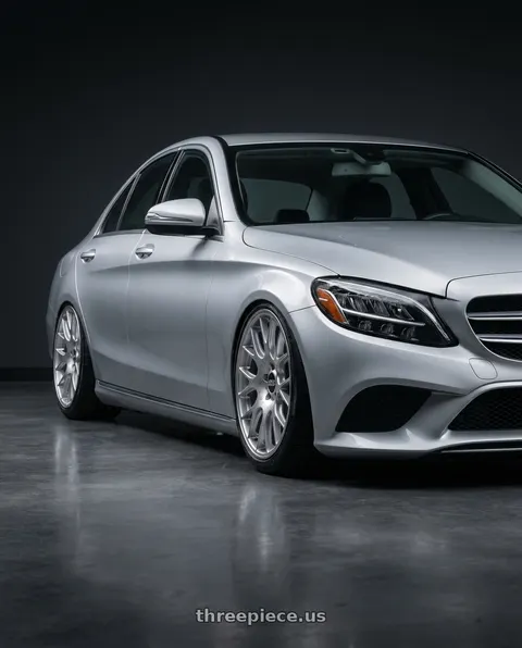 2019 C class with BBS CH-R 5x130 19x8.5 +51 Brilliant Silver Polished Rim Protector wheels