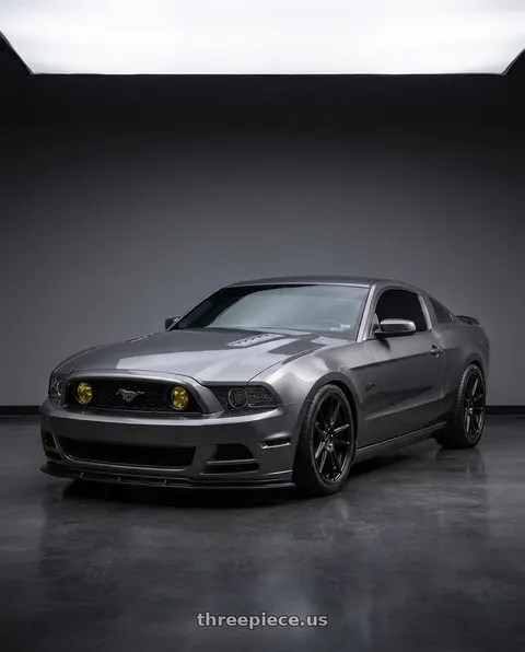 2014 Ford Mustang GT with Niche 1PC M147 ESSEN 5X114.3 20X9 +35 MATTE BLACK wheels