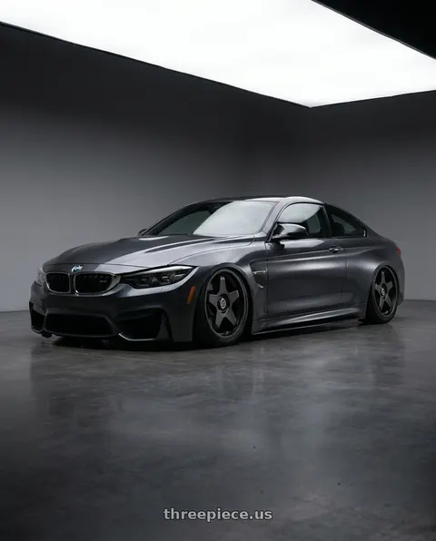 2019 BMW M4 with fifteen52 CHICANE 5x114.3 / 5x120 19x8.5 +35 ASPHALT BLACK (SATIN BLACK) wheels