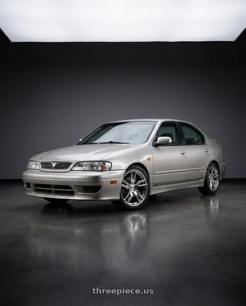 1999 INFINITI G20 with American Racing Forged 100 5x120.65 20x10.5 +65 POLISHED wheels