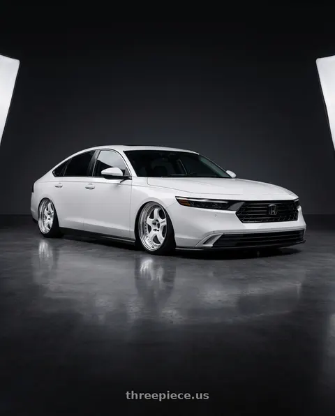 2026 Honda Accord with Work Meister S1 3P 5x114.3 18x8.5+41 A Disk White wheels