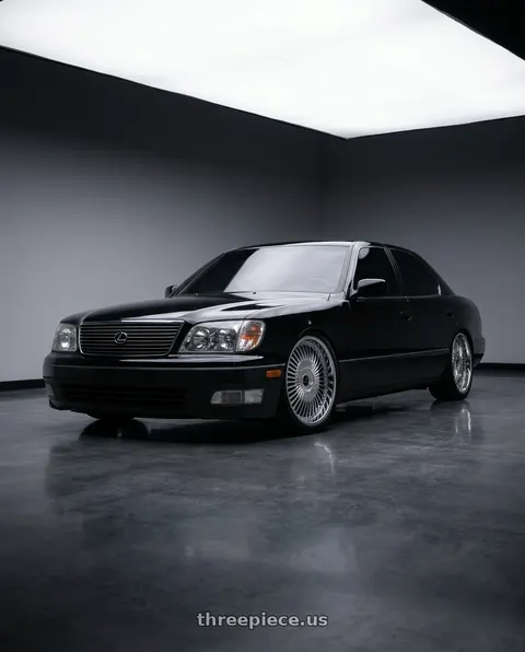2000 Lexus LS400 with Cavallo CLV-41 4x100/4x114.3 18x8 +35 Nano Chrome wheels