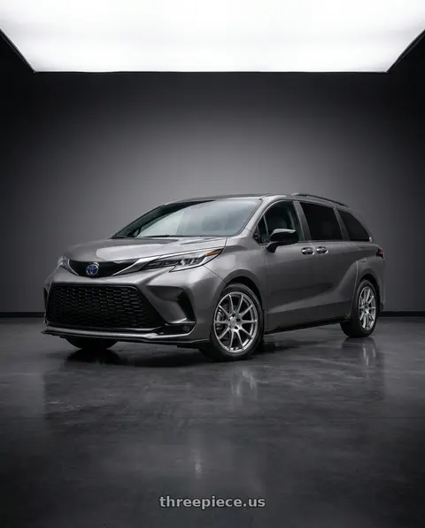 2026 Toyota Sienna XSE with Ssr Gtv02 5x114.3 18x8.5+40  GLARE SILVER wheels