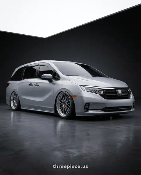 2024 Honda Odyssey Elite with Work Zistance W10m 5x120 20x8+36 W Disk Crystal Silver wheels