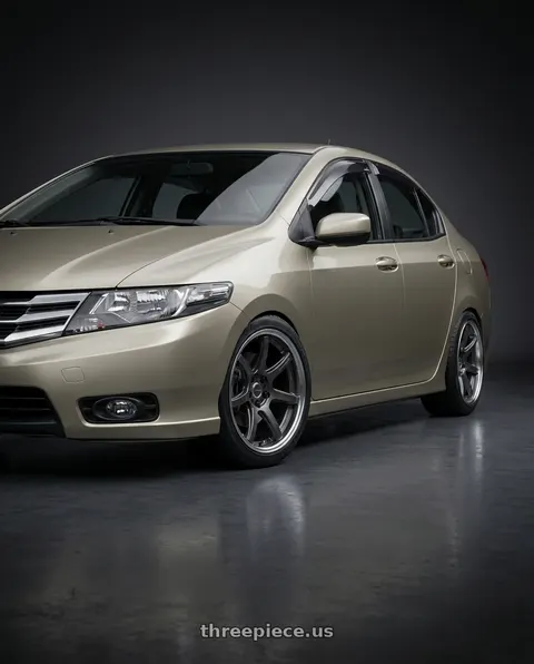 2009 Honda City DX 1 with Work Emotion T7R 2P wheels