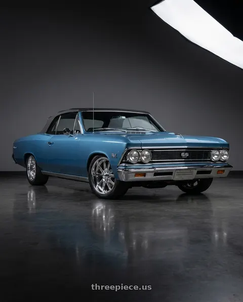 1966 Chevrolet Chevelle Super Sport 396 with US Mag 1PC U110 RAMBLER 5X120.65 18X8 +1 CHROME PLATED wheels