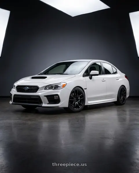 2021 Subaru WRX with Work Emotion Cr Kiwami 4x100 15x5 +45 Matte Black wheels