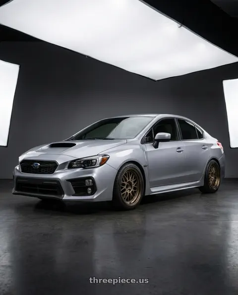 2018 Subaru WRX with Volk Racing 21A 5x114.3 18X8.5+34  Bronze wheels