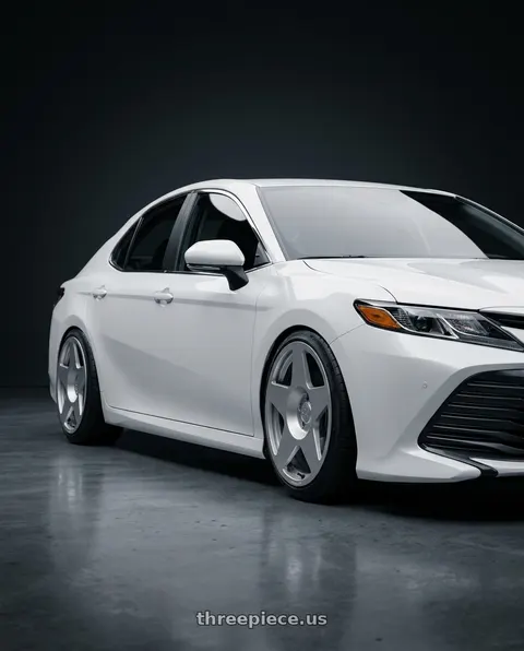 2020 Toyota Camry with fifteen52 Tarmac 5x108 18X8.5 +42 SPEED SILVER (GLOSS SILVER) wheels