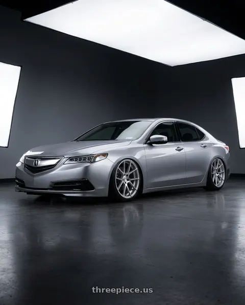 2019 Acura TLX with Avant Garde Wheels M510 5X114.3 20x8.5 +20 Satin Silver wheels