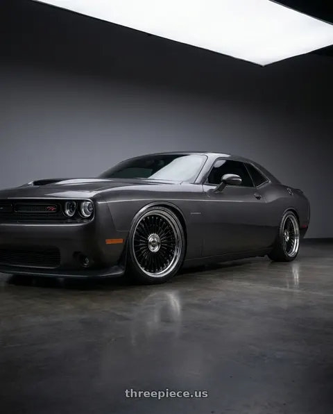 2021 Dodge Challenger R/T with Work Emitz Black Polish 5x115 19x7.5 +22 wheels