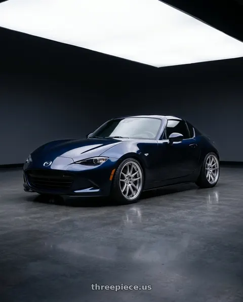 2026 Mazda Miata rf gt with Work Cr 2P 4x100 17x8.0 +38 GT Silver wheels