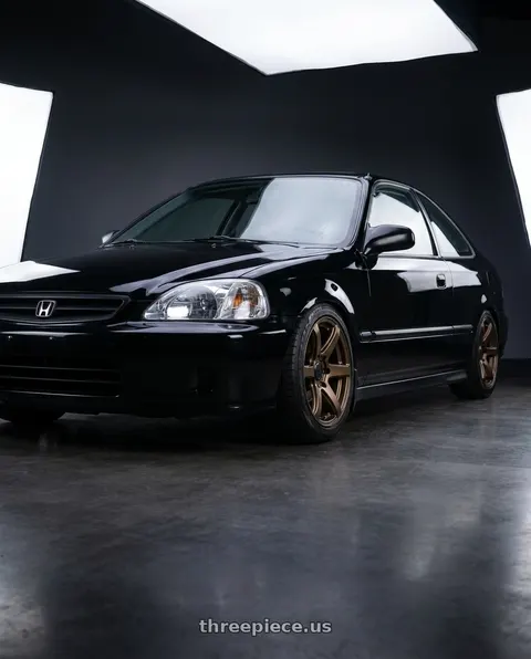2000 Honda Civic HX with Enkei Cyclone 6x139.7 16x8+0 Bronze Paint wheels