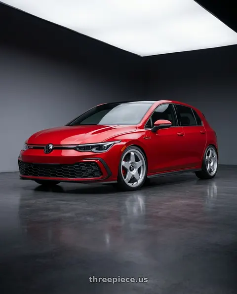 2025 Volkswagen GTI with fifteen52 CHICANE 5x108 / 5x112 19x8.5 +45 SPEED SILVER (GLOSS SILVER) wheels