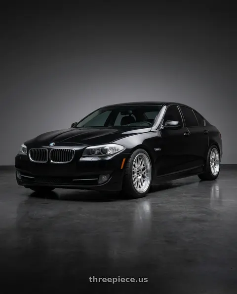 2011 BMW 535i with ESR Wheels CS18 5x120 18x9.5 +35 Hyper Silver wheels