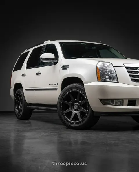 2007 Cadillac Escalade with Icon Alloys REBOUND 6x139.7 20X9+0 Satin Black wheels