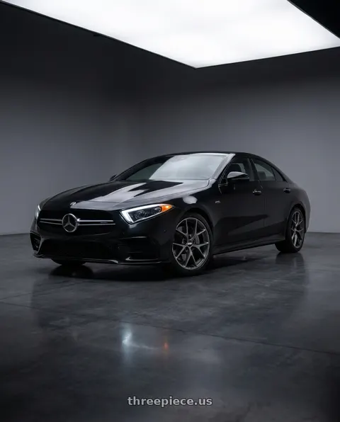 2020 Mercedes-Benz CLS53 AMG with BBS SR 5x112 19x8.5+32 Satin Himalaya Grey wheels