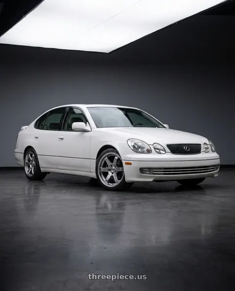 2000 Lexus GS400 with F1R F106 5x114.3 18x8.5 +35 Hyper Black wheels