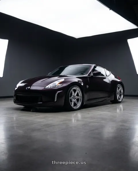 2016 Nissan 370Z with ESR Wheels APX6 5x114.3 19x8.5 +30 Chrome wheels