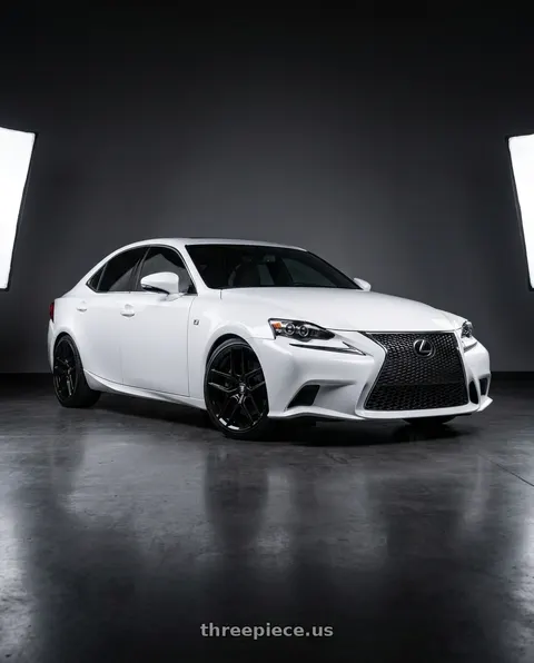 2016 Lexus IS200t F Sport with TOUREN TR79 3279 GLOSS BLACK 18x8 -114 .3 35mm 60.1mm wheels