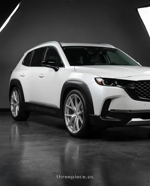 2026 Mazda CX-50 with Aodhan AFF7 5x114.3 20x9+30 Gloss Silver Machined Face wheels
