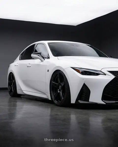 2024 Lexus IS350 with Forgestar CF5 5x114.3 19x10 +42 Gloss Black wheels