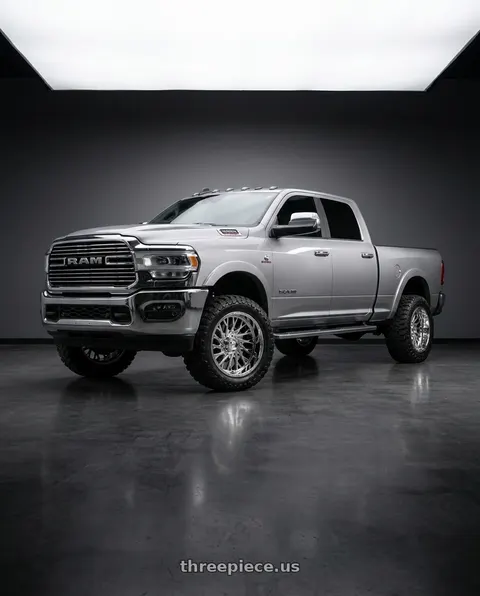 2019 Ram 2500 with Fittipaldi Offroad FA08 8x6.50 22x12 -44 Chrome wheels