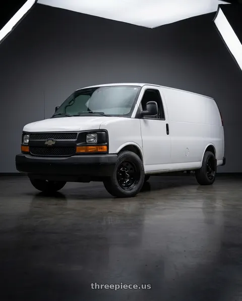 2012 Chevrolet Express 1500 with Vision HD 85H 8x165.1 16x7+0 Gloss Black wheels