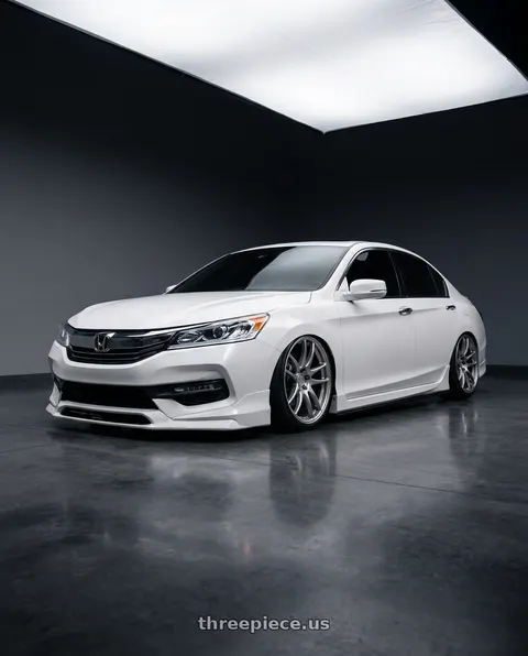 2016 Honda Accord with Work Emotion Cr Kiwami 5x108 18x8.5 +38 Gt Silver wheels
