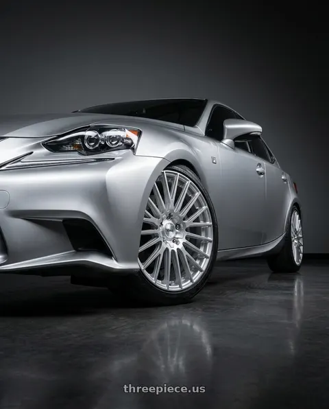 2016 Lexus IS350 with V�xx Capo 5x108/5x114.3 18x8+45 Silver Mach Face wheels