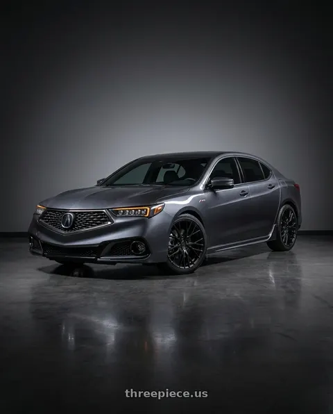 2018 Acura TLX with TSW SEBRING 5X114.3 19X8.5 +40 MATTE BLACK wheels