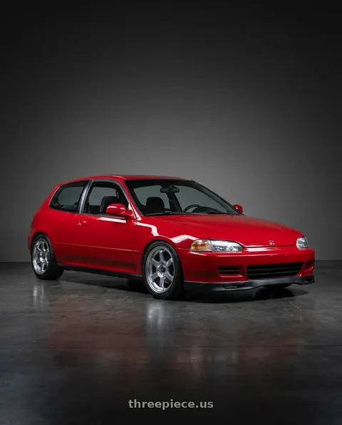 1995 Honda Civic Si with MST Wheels Time Attack 4x100 15x8 +35 Machine wheels