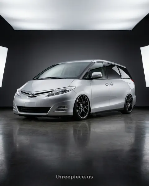 2011 Toyota previa 35 with BBS CH-R 5x130 19x11 +56 Satin Black Polished Rim Protector wheels