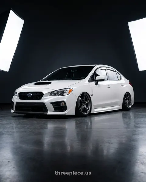 2018 Subaru WRX STI with Advan Racing TC4 5x114.3 18x10.0 +35 BLACK GUNMETALLIC & RING wheels