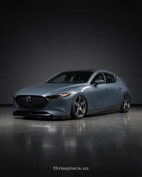 2023 Mazda 3 with Forgestar CF5 5x114.3 18x10 +42 Gloss Anthracite wheels