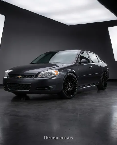 2014 Chevrolet Impala Limited LTZ with DOLCE PERFORMANCE PISTA 5x114.3 19x8.5 +35 Gloss Black wheels