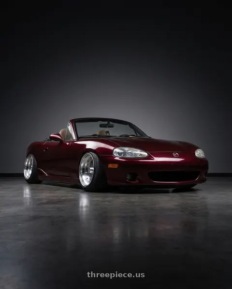 2000 Mazda Miata with Speed Star Mk-I 4x100 15X9+-1  Polished wheels