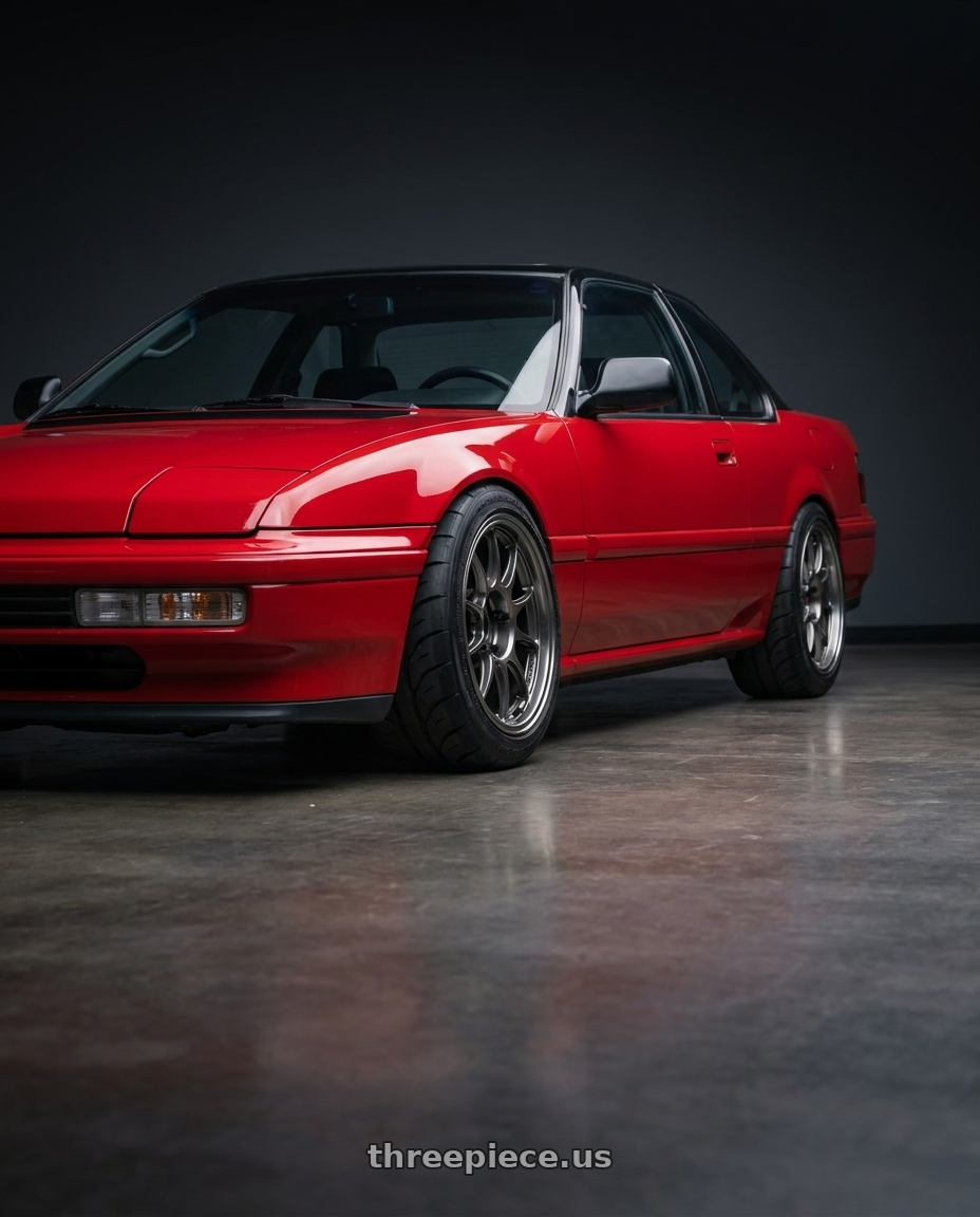 1991 Honda prelude with WedsSport TC105X 4x100 15x7.0+35 EJ Titan wheels