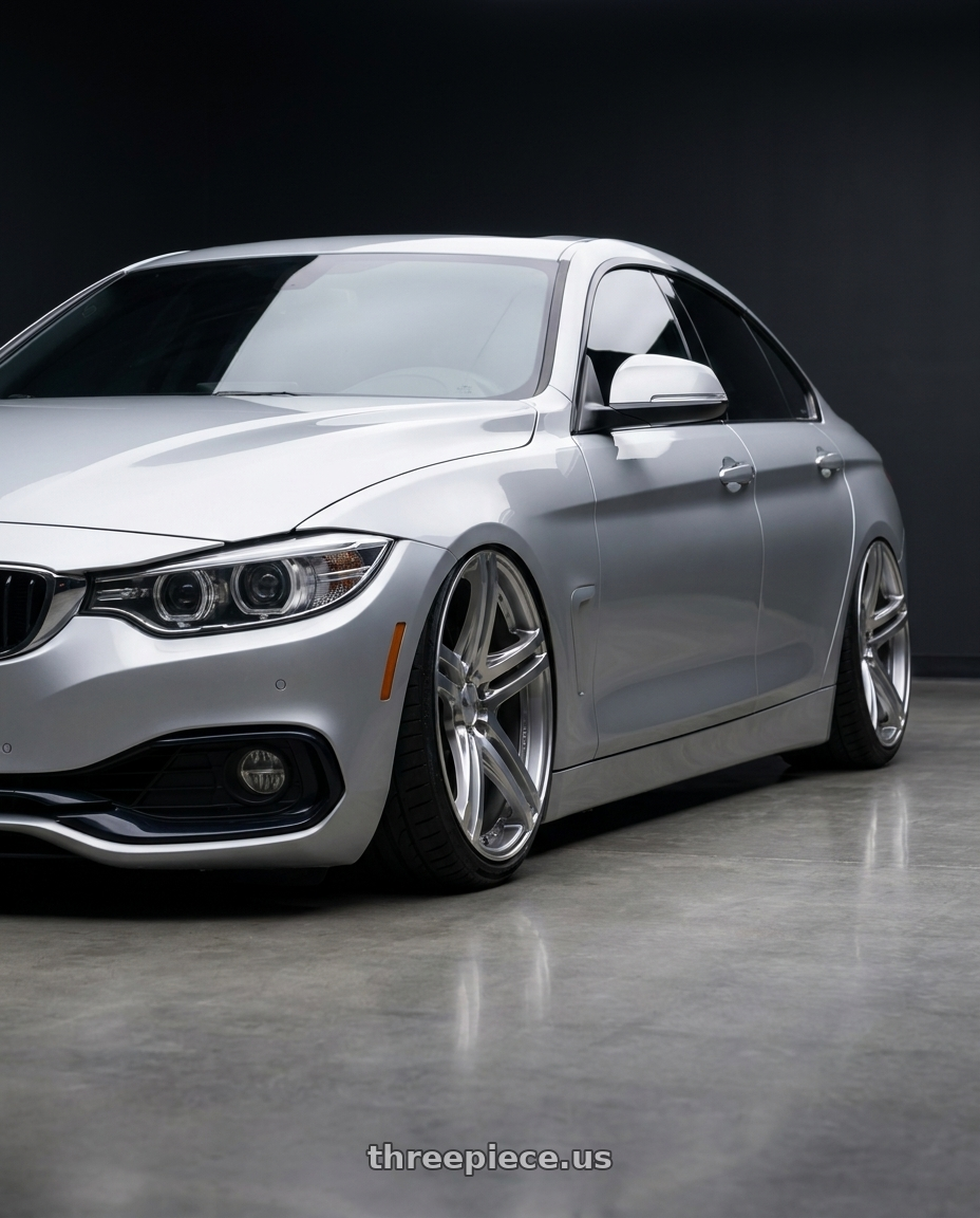 2018 bmw 430i with Versus VV52S 5x114.3 19x9+38 DC / Side Variable Silver wheels