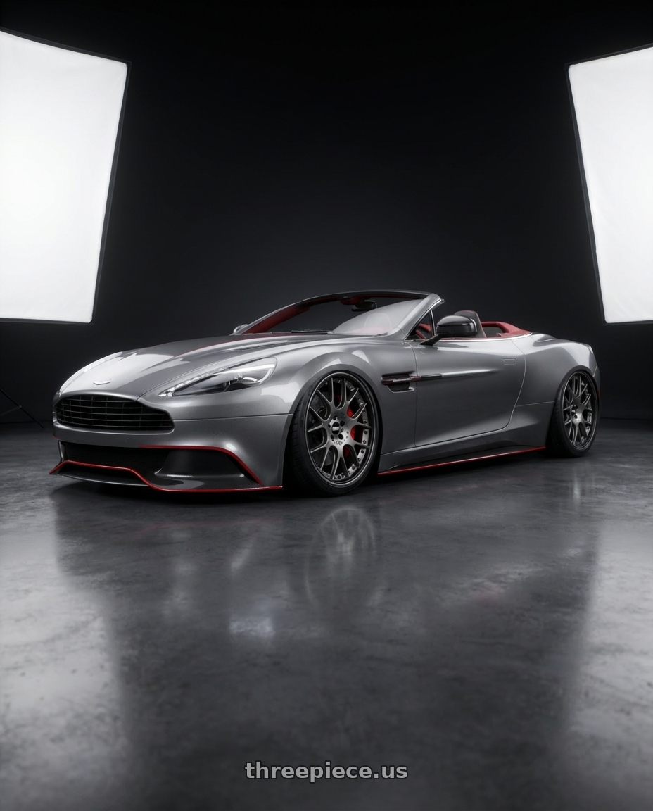 2026 Aston Martin Vanquish Volante with BBS CH-RII 5x120 22x11.5 +34 Satin Platinum Center Black Lip SS Rim Protector wheels