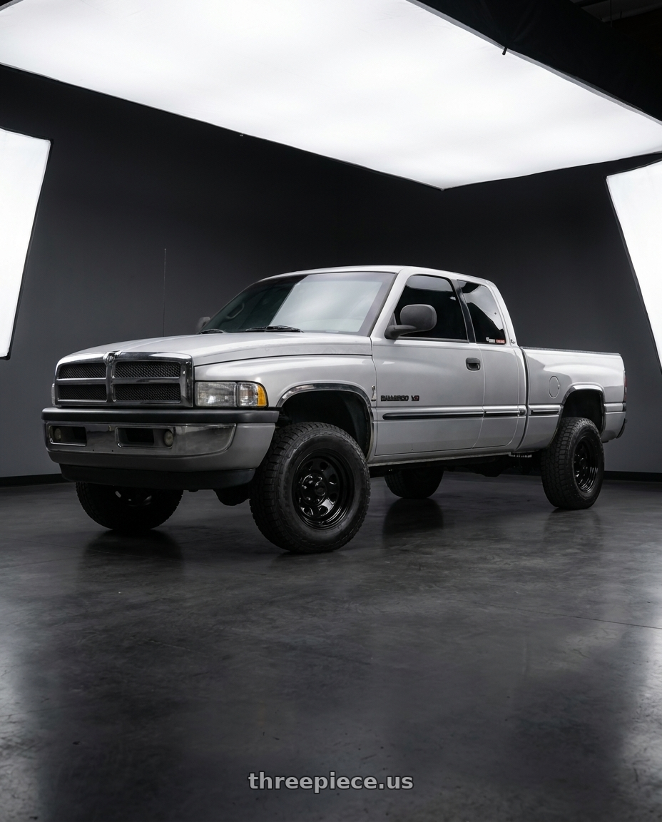 1998 Dodge ram 2500 V with Vision HD 84H 8x165.1 17x9-12 Gloss Black wheels