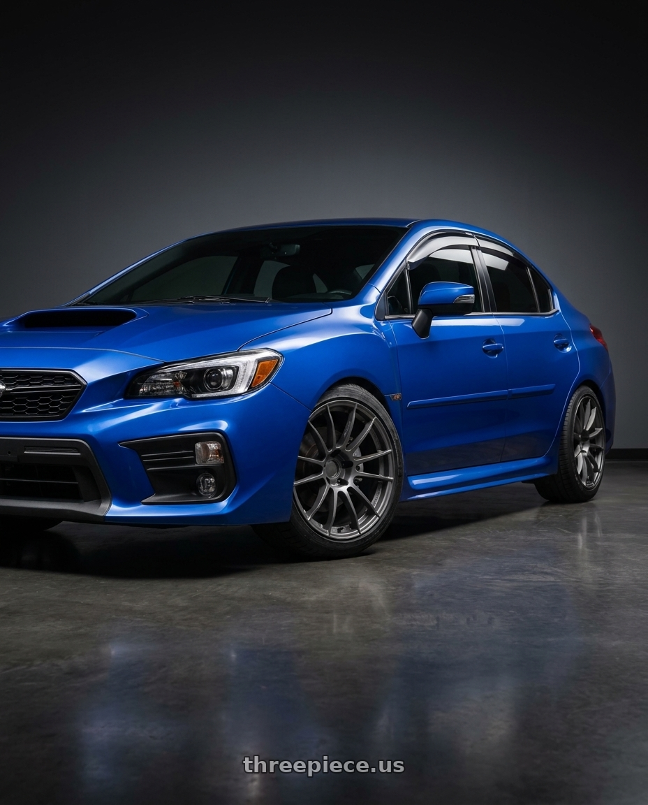 2021 Subaru WRX Limited with Gram Lights 57XR 5x114.3 18x9.5+38 Matte Graphite wheels